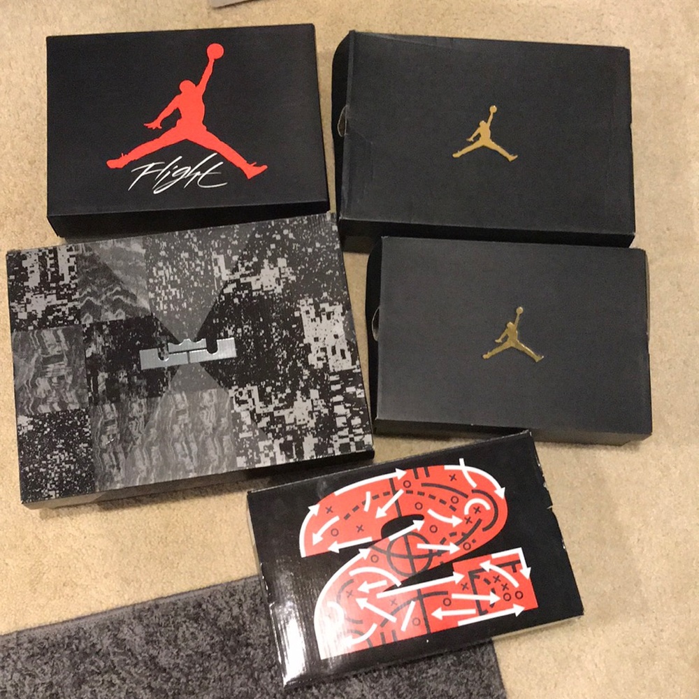 shoe boxes